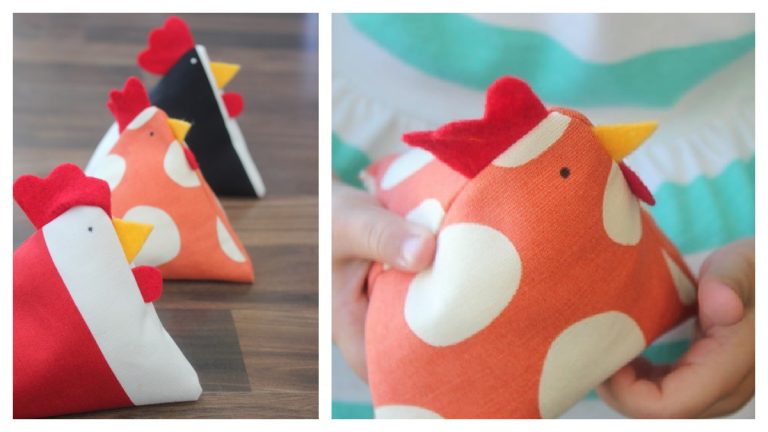 Little Chicken Bean Bags Free Sewing Pattern | Fabric Art DIY