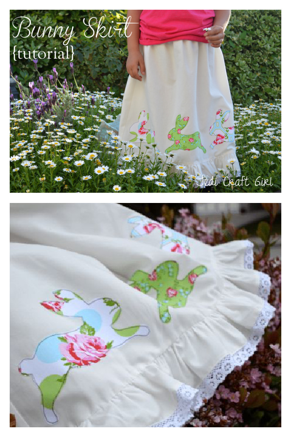 Vintage Easter Bunny Skirt Free Sewing Pattern