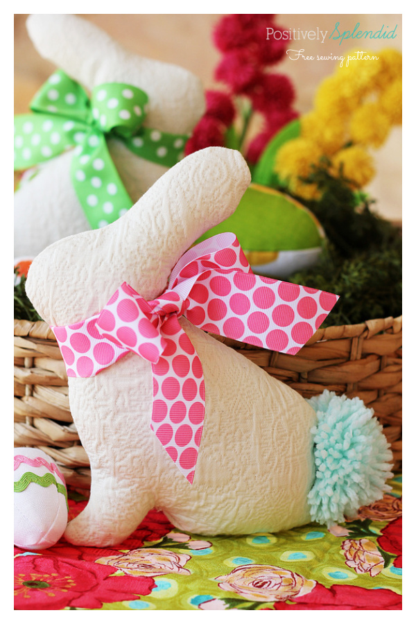 Easter Bunny Softie Free Sewing Pattern