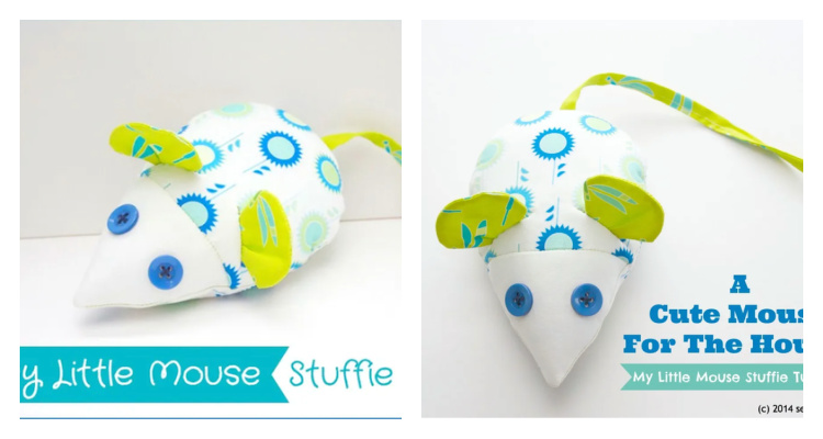 Fabric Little Mouse Stuffed Toy Free Sewing Pattern | Fabric Art DIY