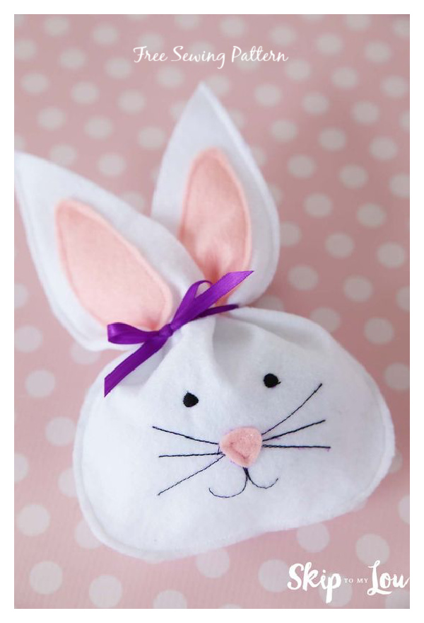 Felt Easter Bunny Treat Bag Free Sewing Patterns