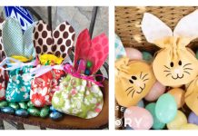 Fabric Easter Egg Bunny Free Sewing Pattern | Fabric Art DIY