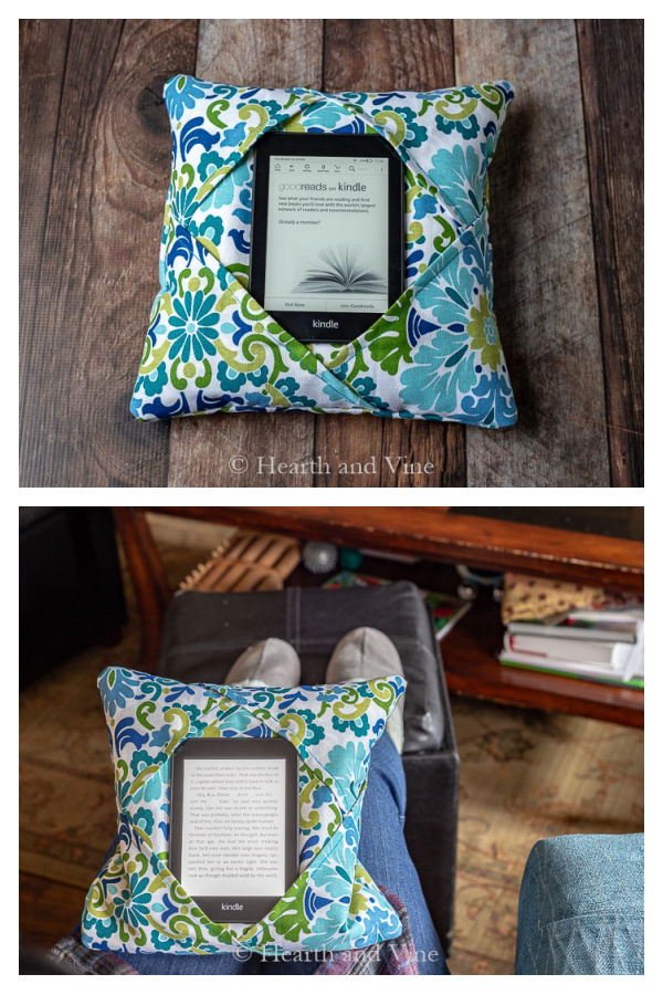 Simple Fabric Reader Holder Free Sewing Pattern