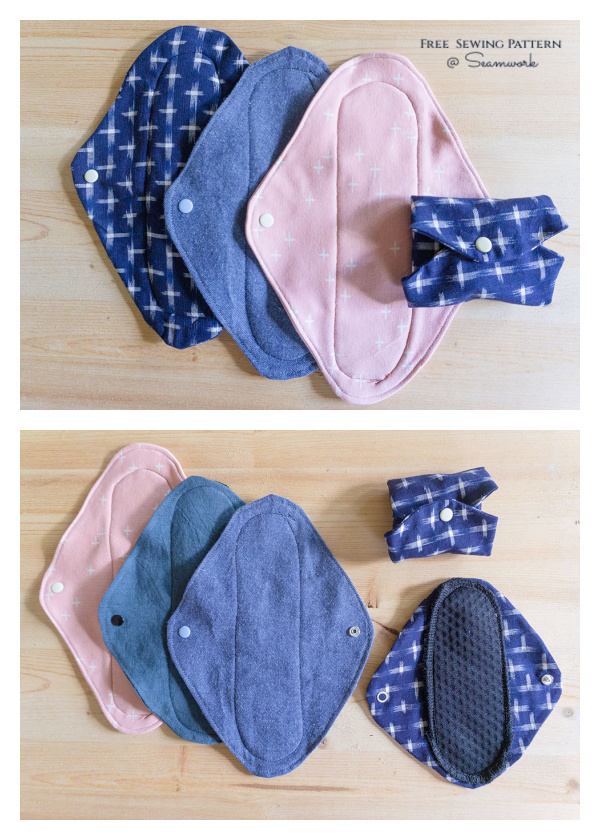 How to Make Fabric Cloth Pads Free Sewing Pattern