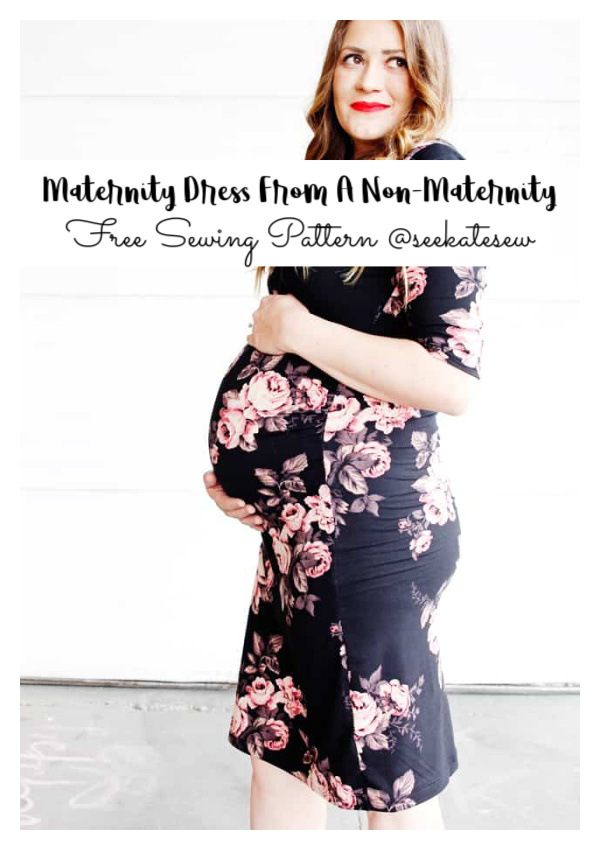 How To Make A Maternity Dress From A Non-Maternity Free Sewing Pattern