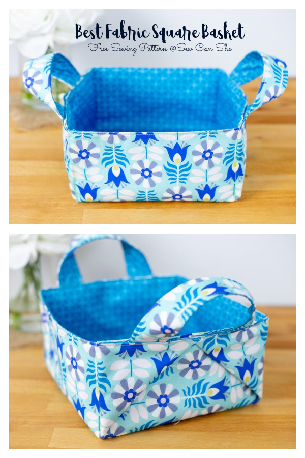 Best Fabric Square Basket Free Sewing Pattern