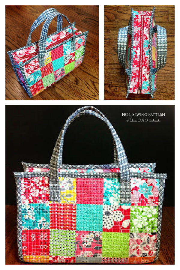 Quilt Dainty Tote Bag Free Sewing Pattern | Fabric Art DIY