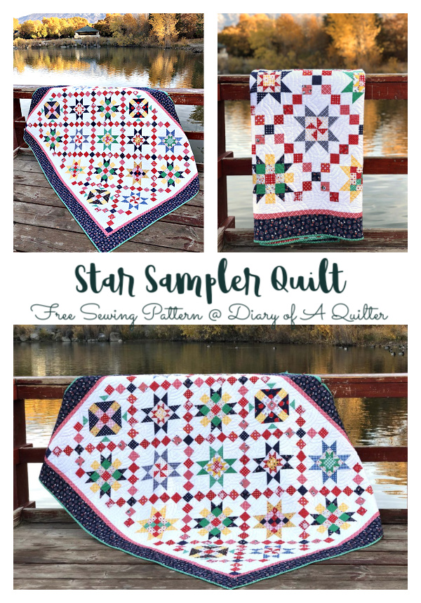 Star Sampler Quilt Free Sewing Pattern