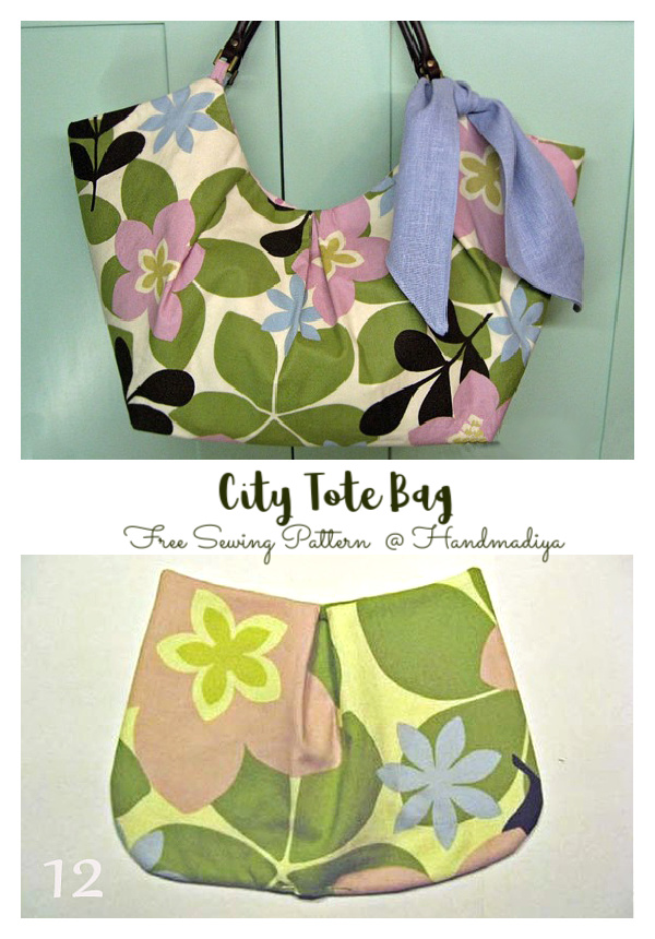 Fabric City Tote Bag Free Sewing Pattern