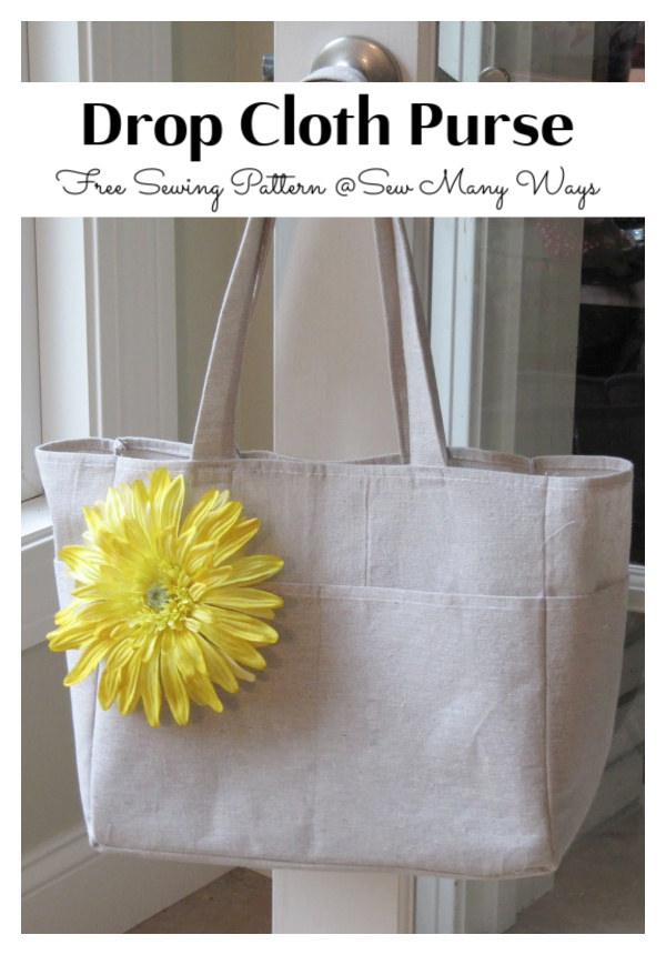 Drop Cloth Purse Free Sewing Pattern