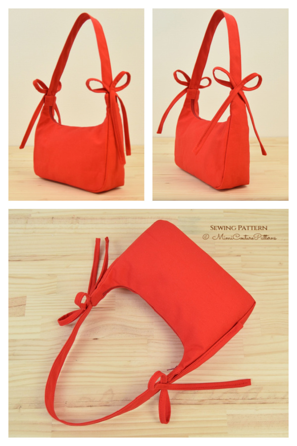 Mini Shoulder Bag With Ribbons Sewing Pattern