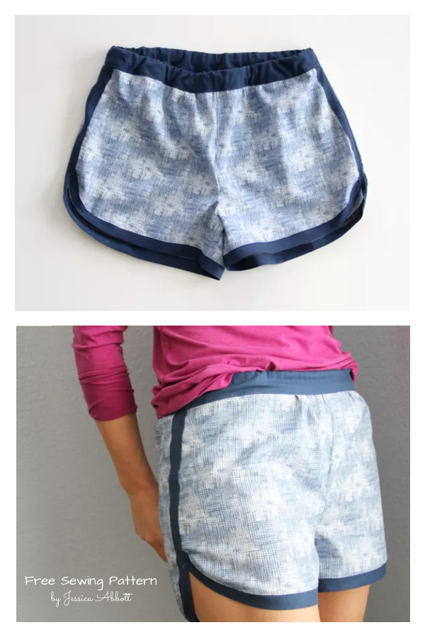 Women's Jogging Shorts Free Sewing Pattern