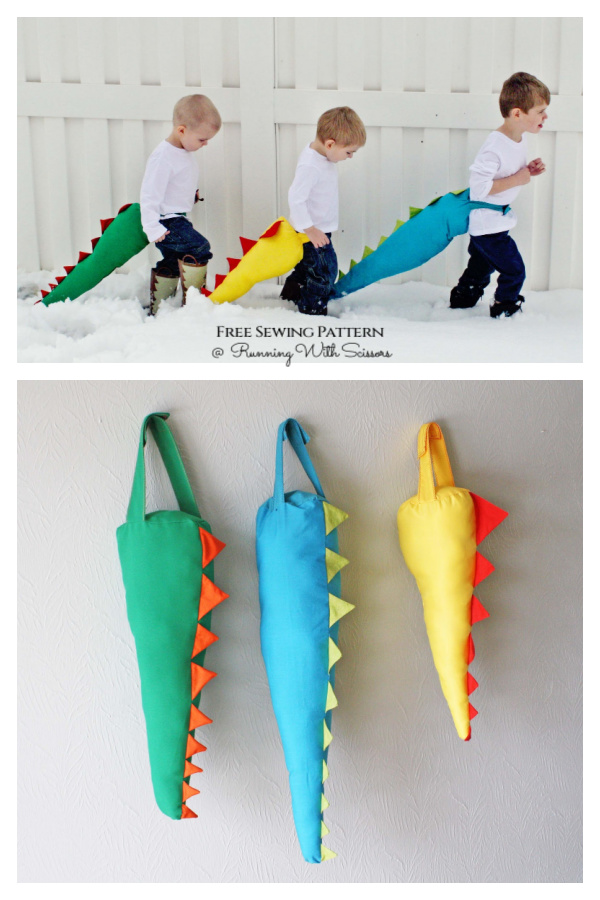 Dress-Up Dinosaur Tail Free Sewing Patterns