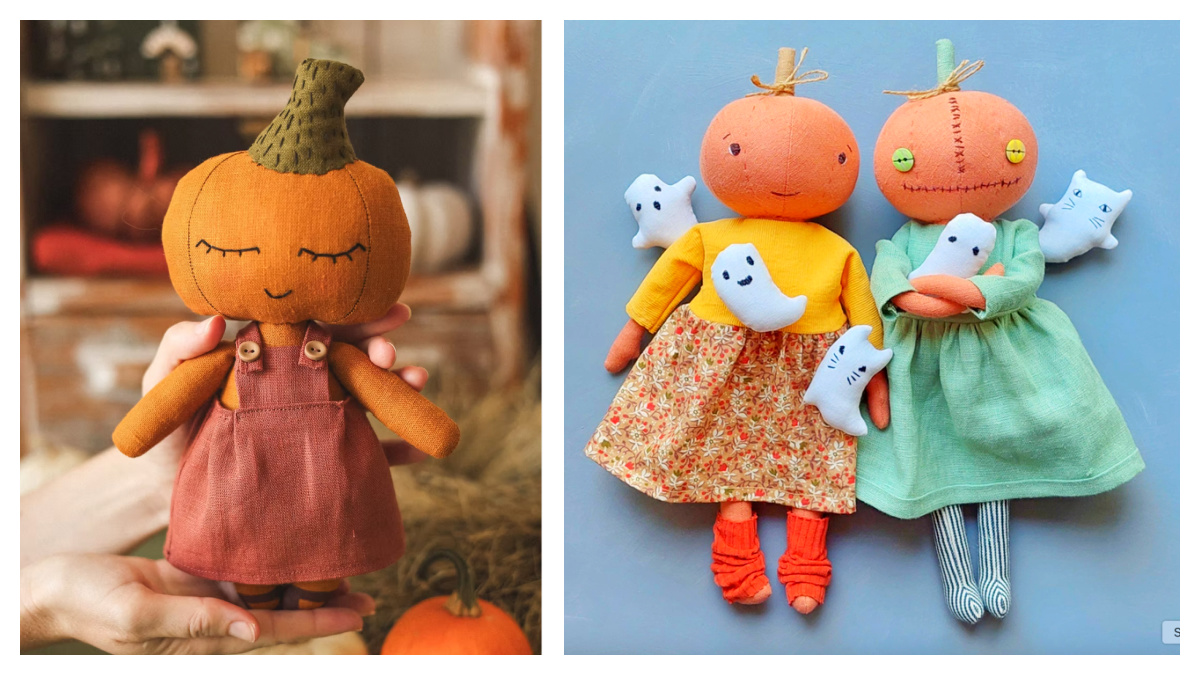 Fabric Pumpkin Doll Sewing Patterns