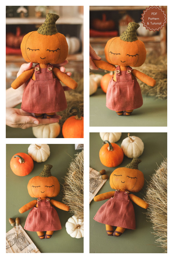 Fabric Pumpkin Doll Sewing Patterns