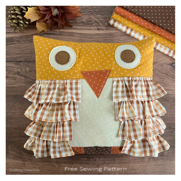 Fall Owl Pillow Free Sewing Pattern