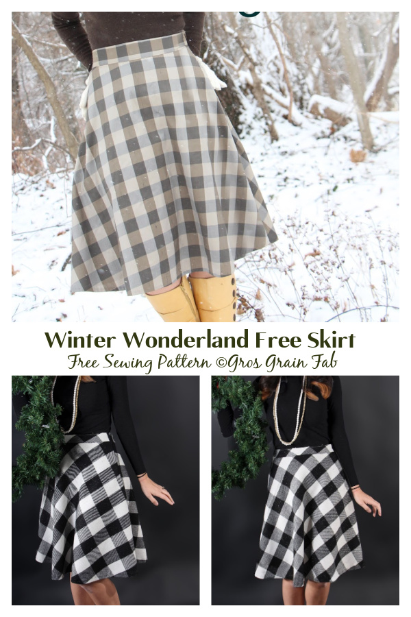 Winter Skirt Free Sewing Pattern