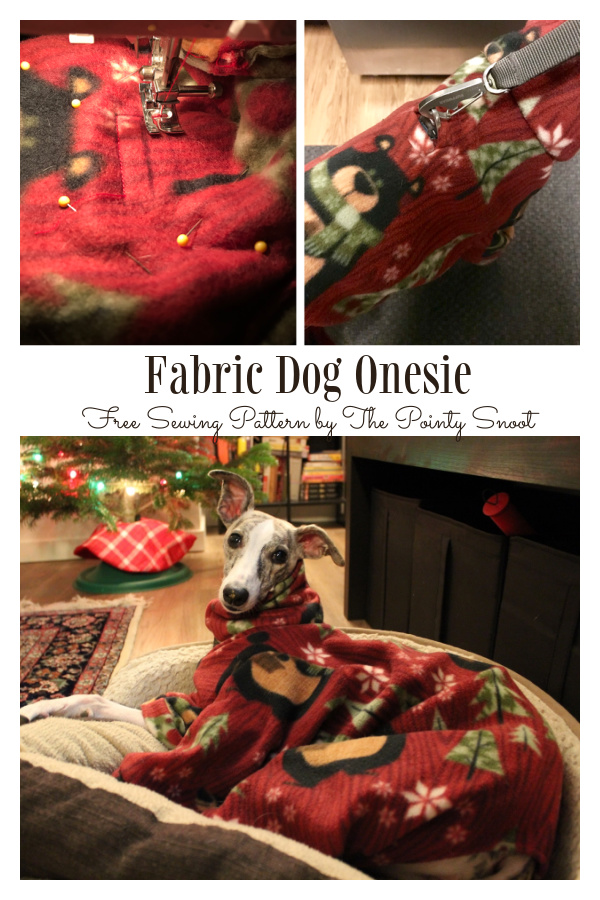 Fabric Dog Onesie Free Sewing Pattern