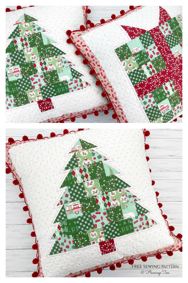 Patchwork Christmas Pillows Free Sewing Patterns