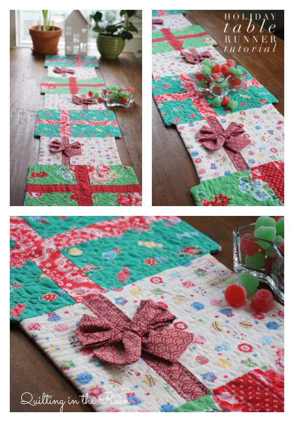 Quilt Holiday Table Runner Free Sewing Pattern