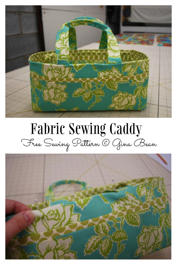 Fabric Sewing Caddy Free Sewing Pattern