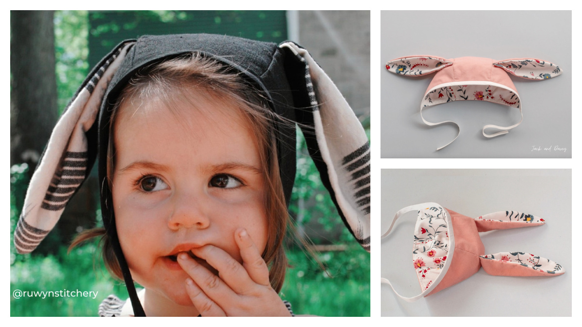 Fabric Easter Baby Bonnet Sewing Pattern