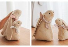 Fabric Sitting Bunny Toy Sewing Pattern Fabric Sitting Bunny Toy Sewing Pattern