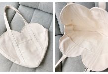 Heart Shaped Tote Bag Sewing Pattern Heart Shaped Tote Bag Sewing Pattern
