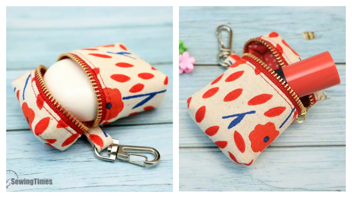 Mini Earbud Zipper Pouch Free Sewing Pattern