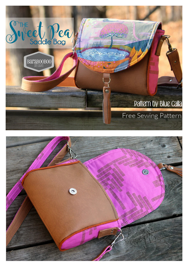 The Sweet Pea Saddle Bag Free Sewing Pattern