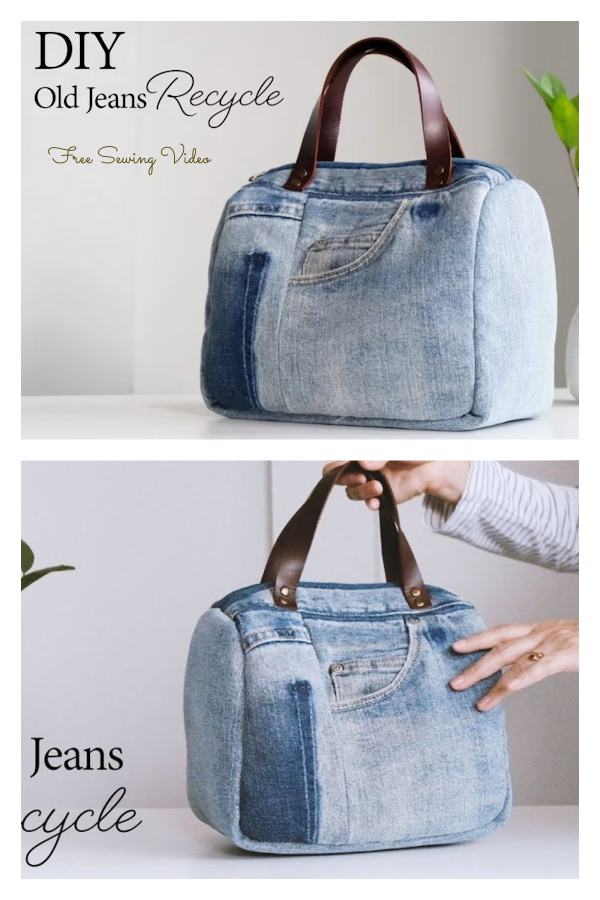 Upcycled Denim Handbag Sewing Pattern
