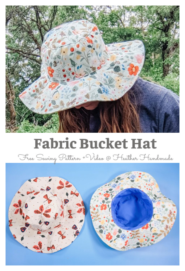 Fabric Bucket Hat Free Sewing Pattern