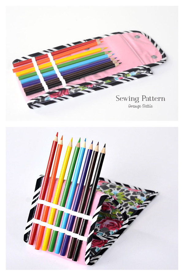 Fabric Encil Holder Easel Pouch Free Sewing Pattern