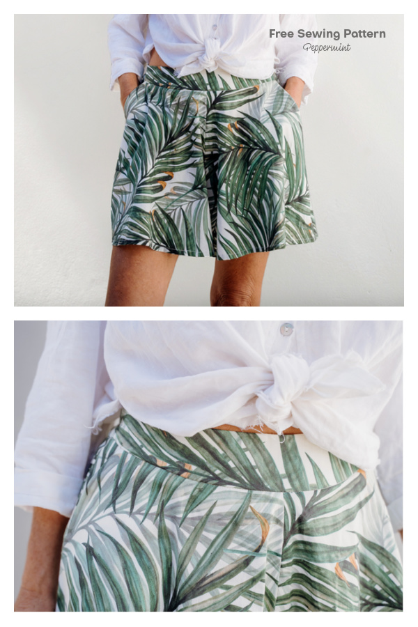 Fabric Skye Shorts Free Sewing Pattern