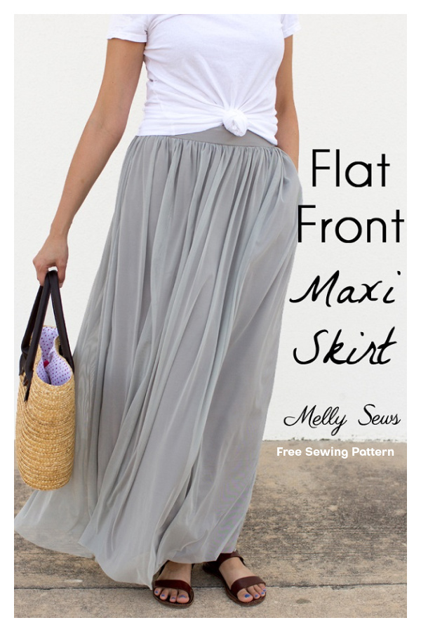 Flat Front Maxi Dress Free Sewing Pattern