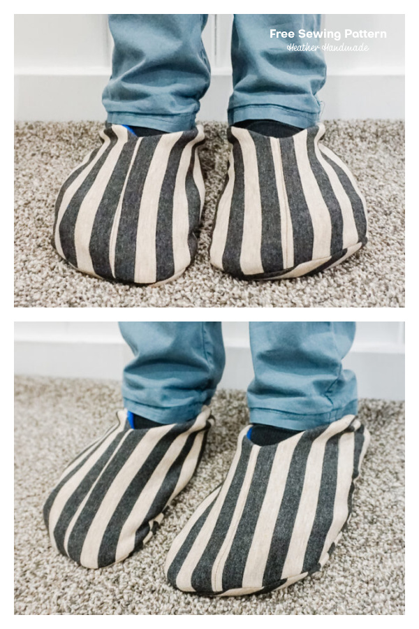 Men's Fabric Slipper Free Sewing Pattern