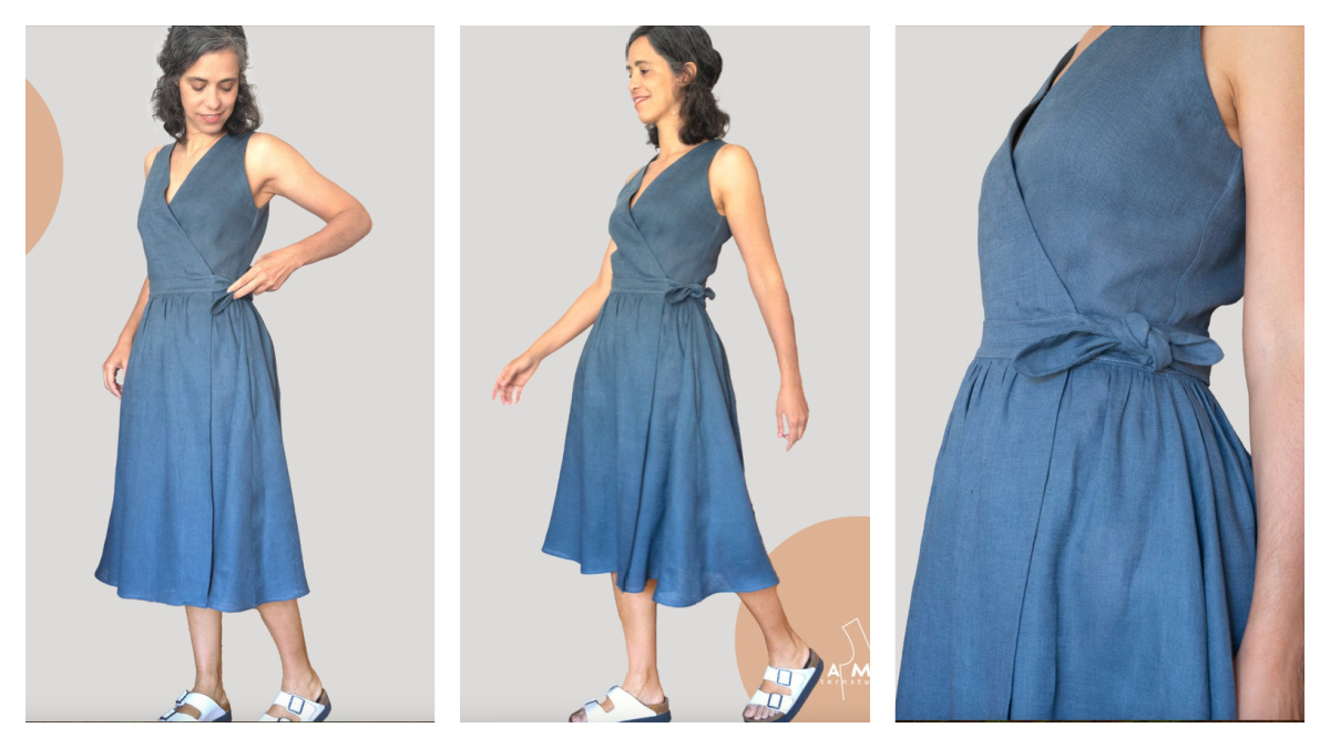 Motis Wrap Summer Dress Sewing Pattern