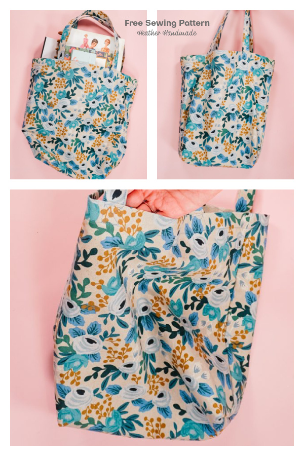 Easy Tote Bag Free Sewing Pattern