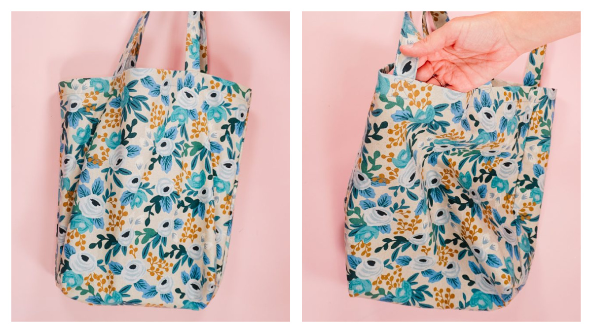 Easy Tote Bag Free Sewing Pattern