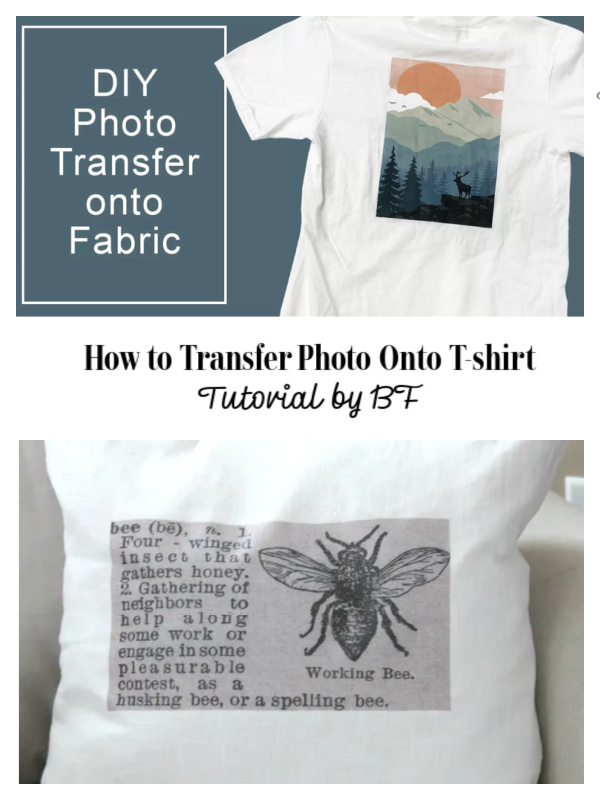 How to Transfer Photo On Fabric T-SHIRT DIY Tutorial