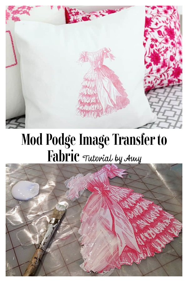 How to Mod Lodge Transfer Images Onto Fabric DIY Tutorial