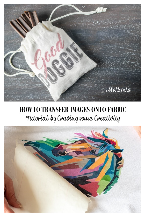 How to Transfer Images Onto Fabric DIY Tutorial - 2 METHODS