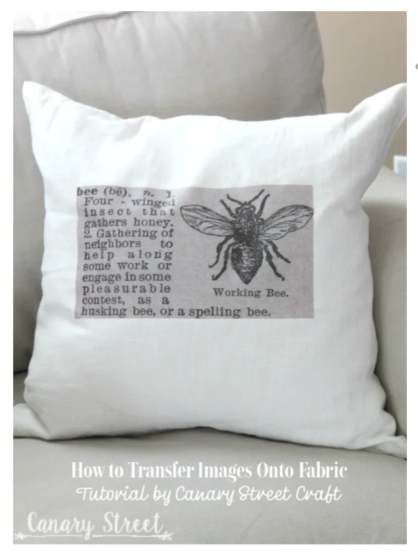 How to Transfer Images Onto Fabric DIY Tutorial