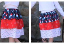 Patriotic Tiered Ruffle Skirt Free Sewing Pattern Patriotic Tiered Ruffle Skirt Free Sewing Pattern