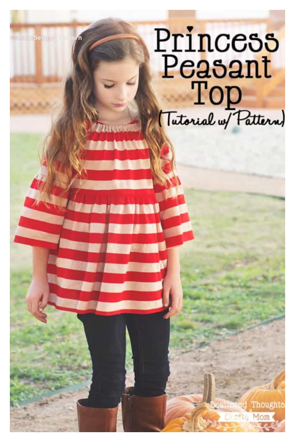 Princess Peasant Top Free Sewing Pattern