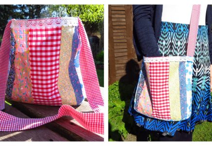 Patchwork Zipper Pouch Free Sewing Pattern Fabric Art Diy