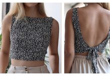 Easy Back Tie Top Sewing Pattern Easy Back Tie Top Sewing Pattern