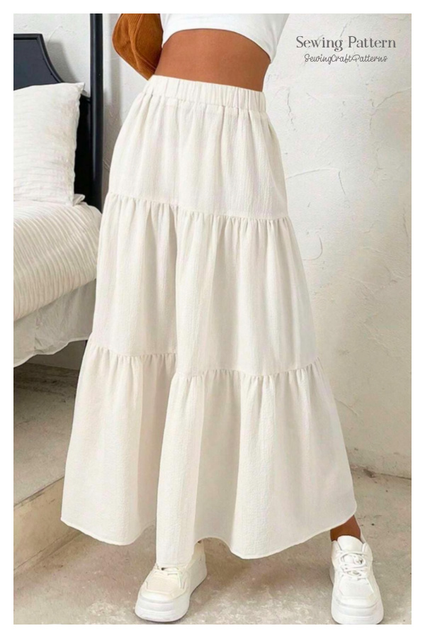 Tiered Ruffle Max Skirt Sewing Pattern