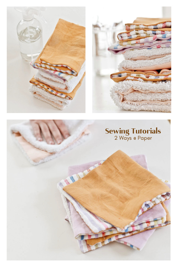 Scrappy Fabric Paper Towels Free Sewing Tutorial