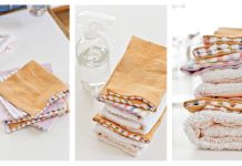 Scrappy Fabric Paper Towels Free Sewing Tutorial Scrappy Fabric Paper Towels Free Sewing Tutorial